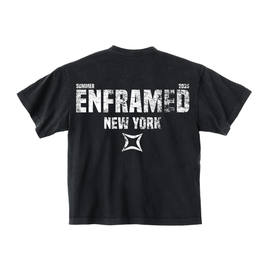 ENFRAMED NEW YORK TEE - Black