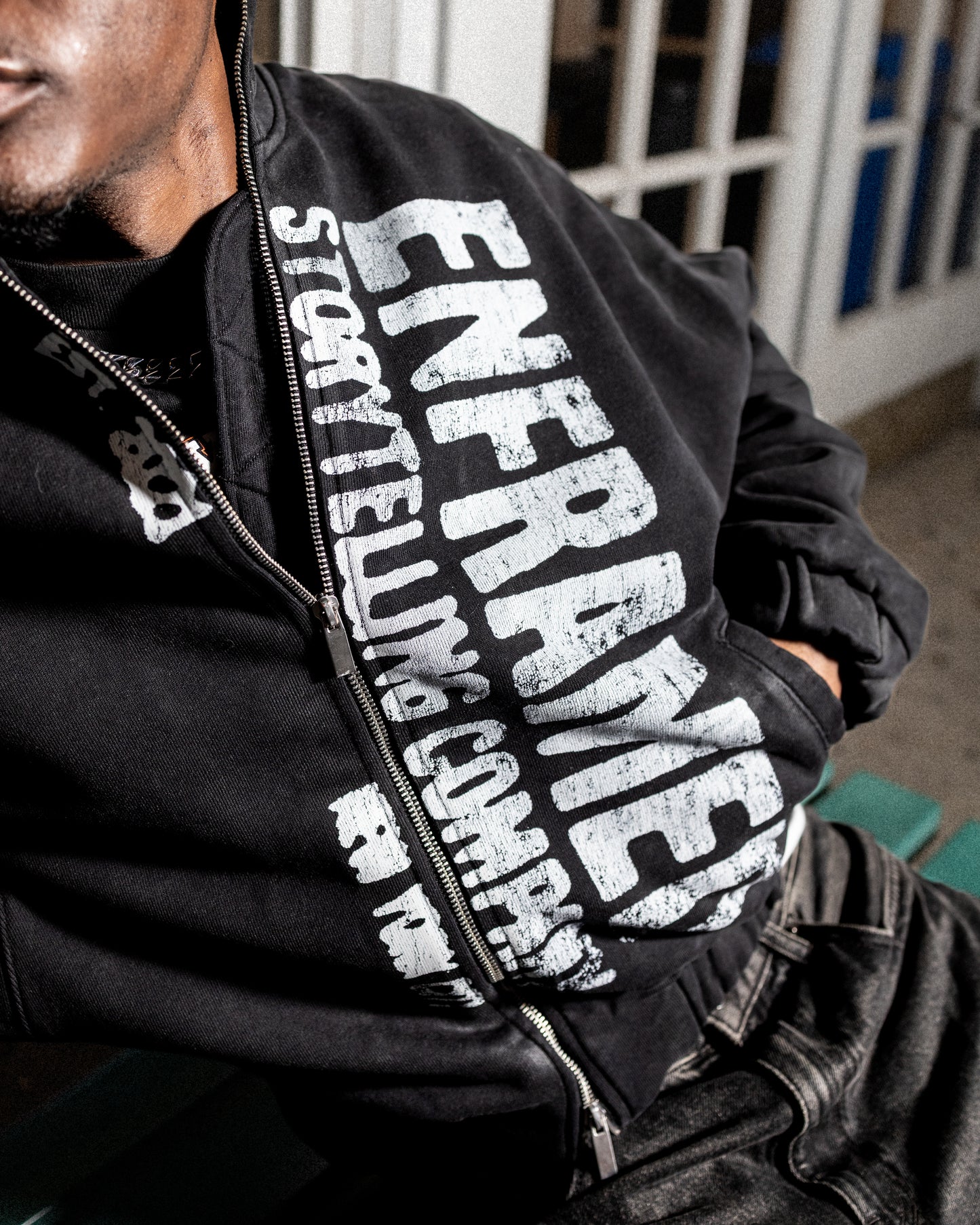 Company Bomber Jacker in Black