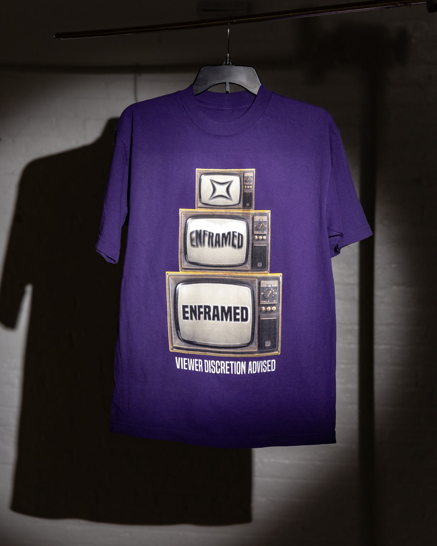 VIEWER DISCRETION TEE - Court Purple