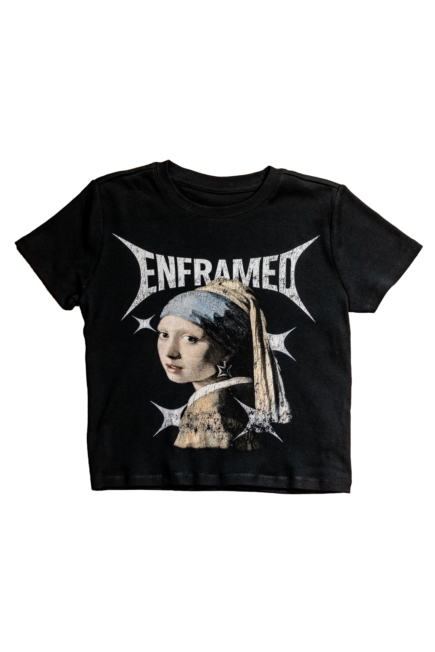 Girl with a Frame Earring Baby Tee