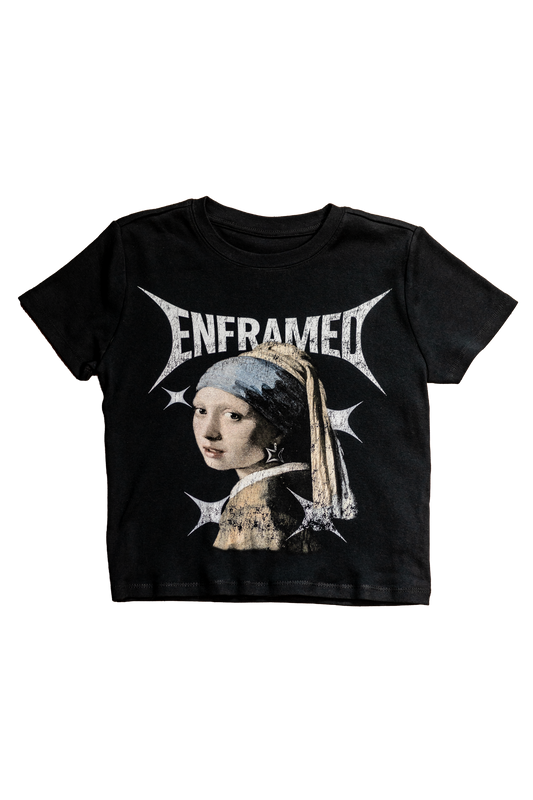 Girl with a Frame Earring Baby Tee