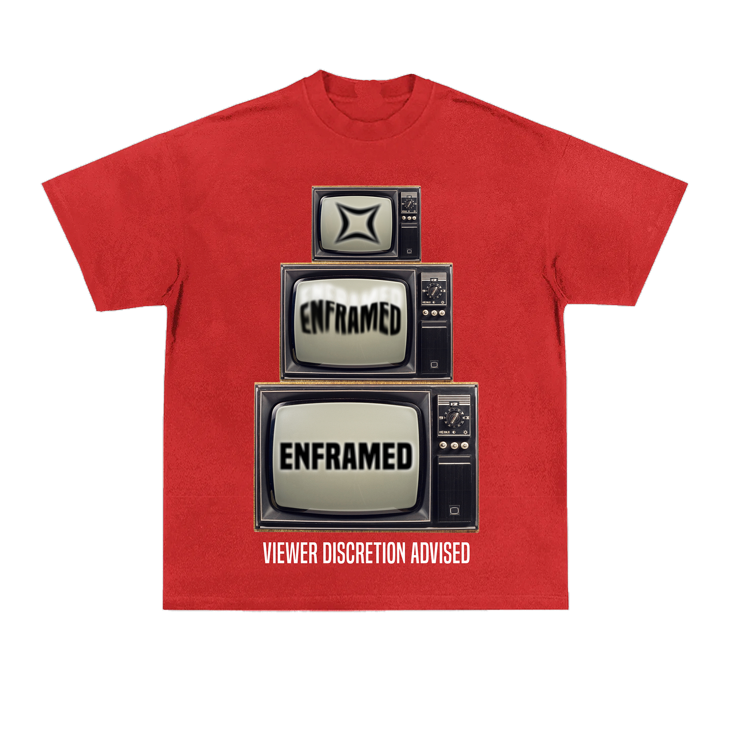 VIEWER DISCRETION TEE - Chicago Red